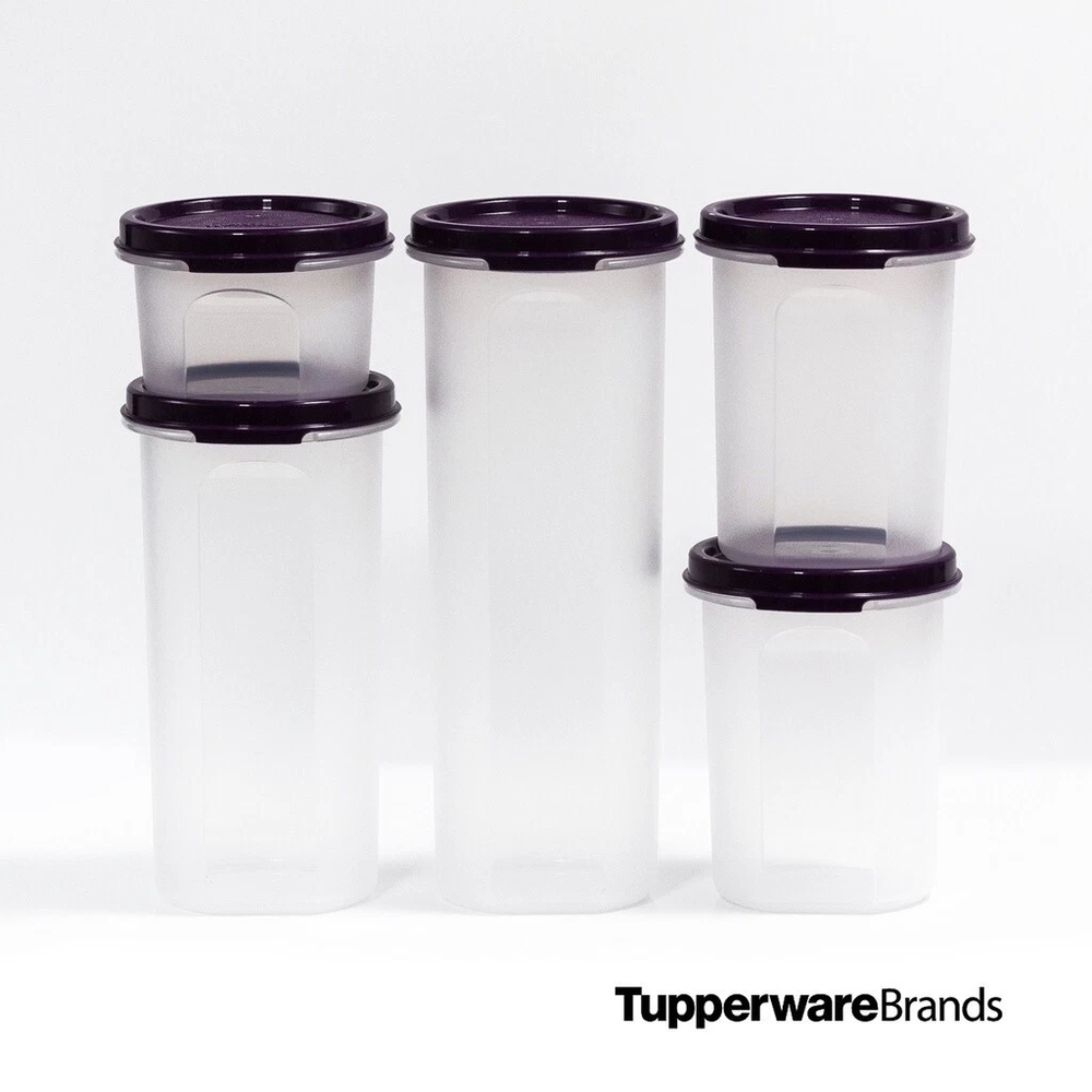 Tupperware Modular Mates Rounds 1-5 Clear Food Storage Container Set 10 Pc. NEW - Picture 3 of 4